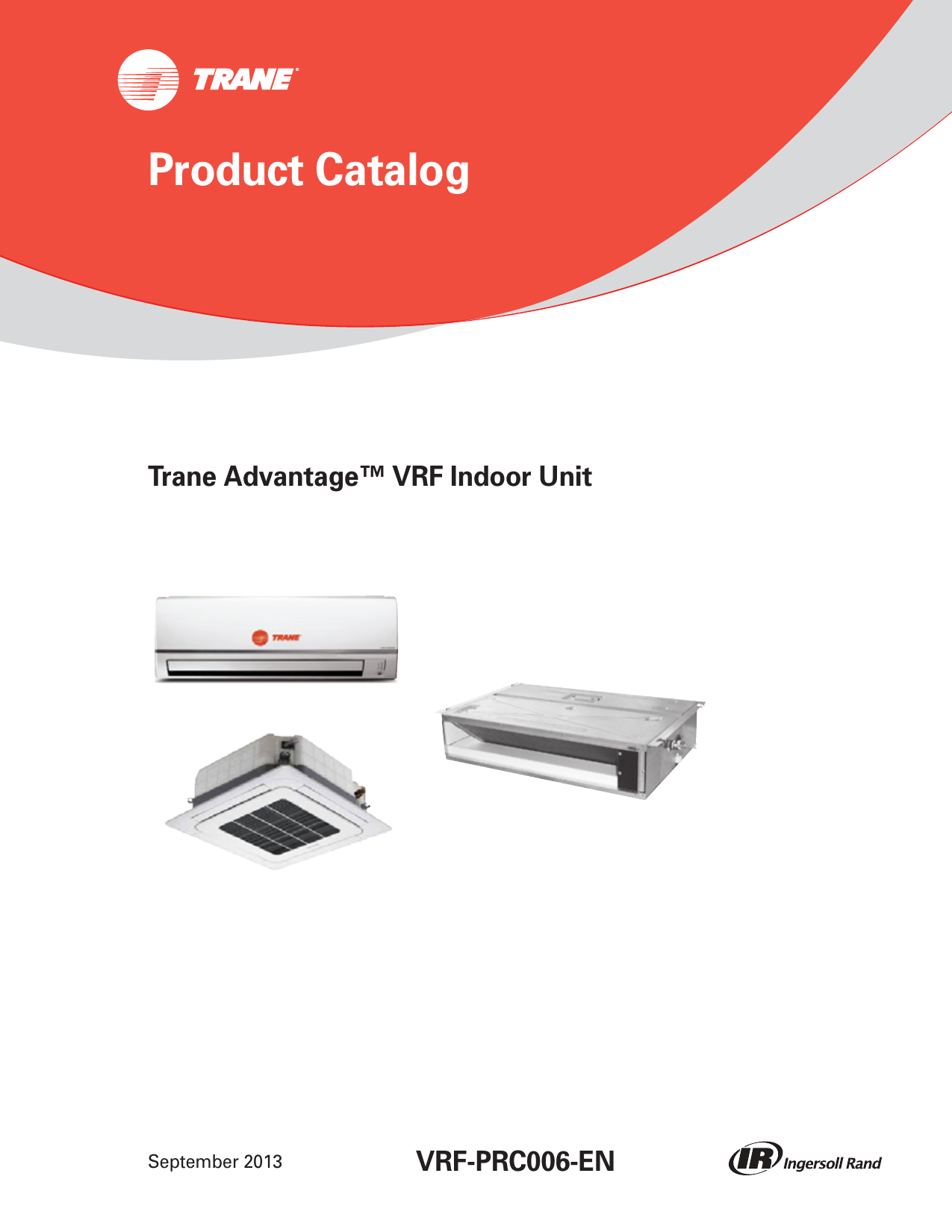 Trane Advantage Vrf Indoor Unit Catalogue