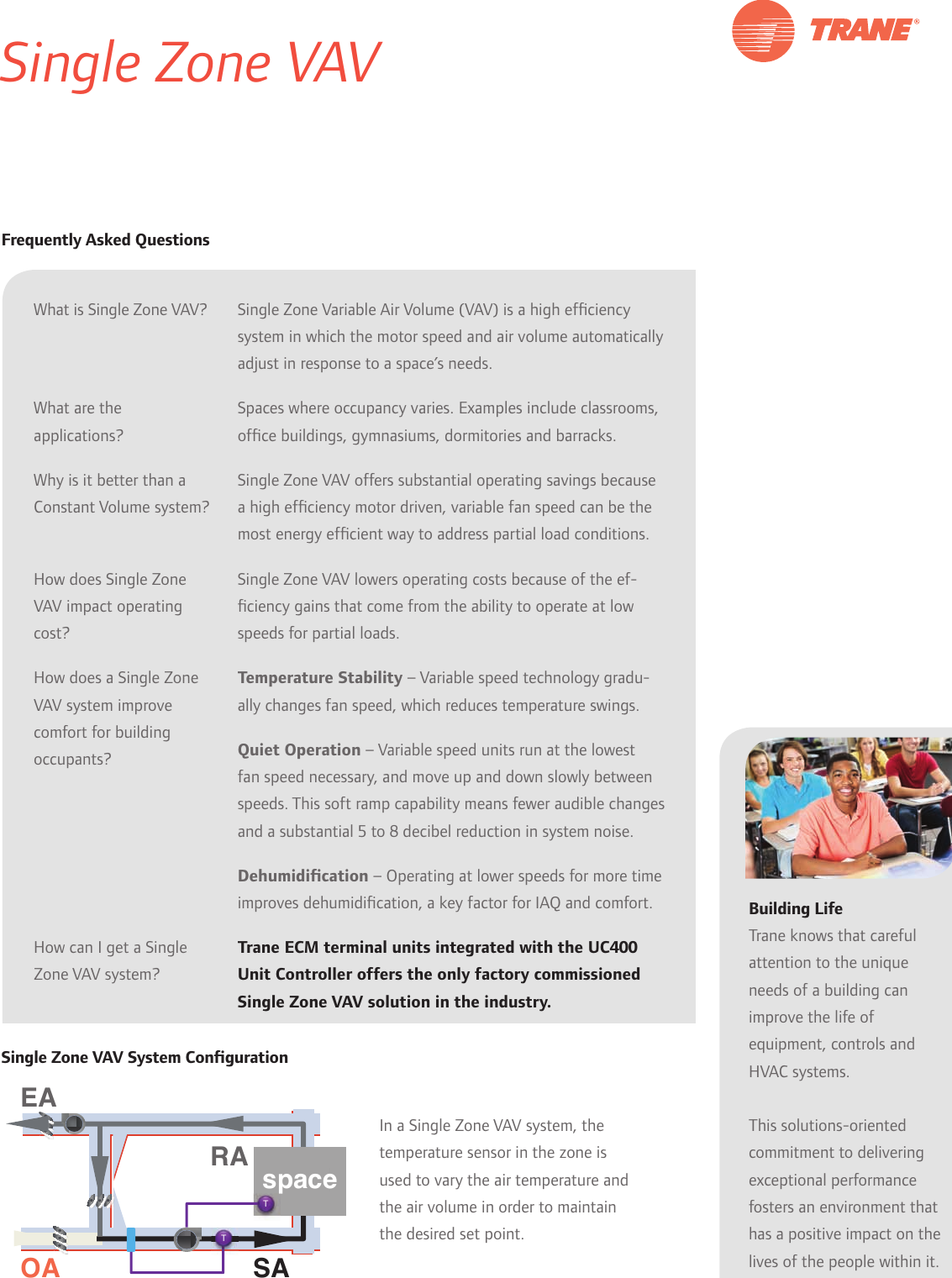 Page 3 of 8 - Trane Trane-Huvc-Horizontal-Classroom-Unit-Ventilator-Brochure-  Trane-huvc-horizontal-classroom-unit-ventilator-brochure