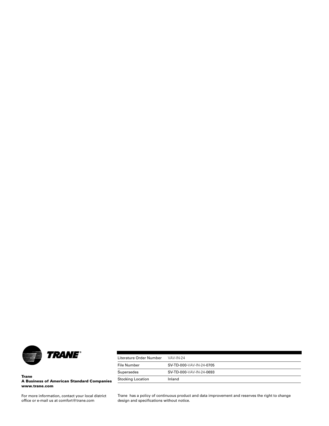 Page 8 of 8 - Trane Trane--Vav-Users-Manual-  Trane--vav-users-manual