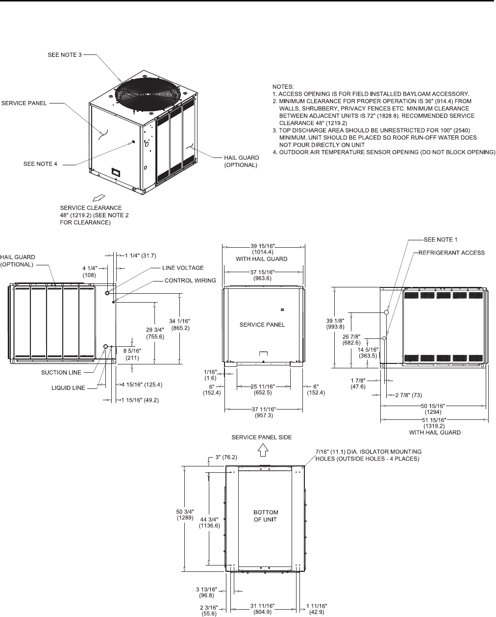 Trane Odyssey 6 To 25 Tons Installation And Maintenance Manual Split ...