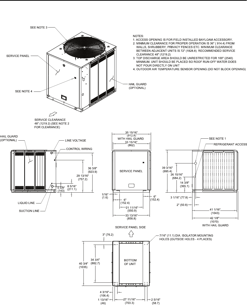 Trane Odyssey 6 To 25 Tons Installation And Maintenance Manual Split ...