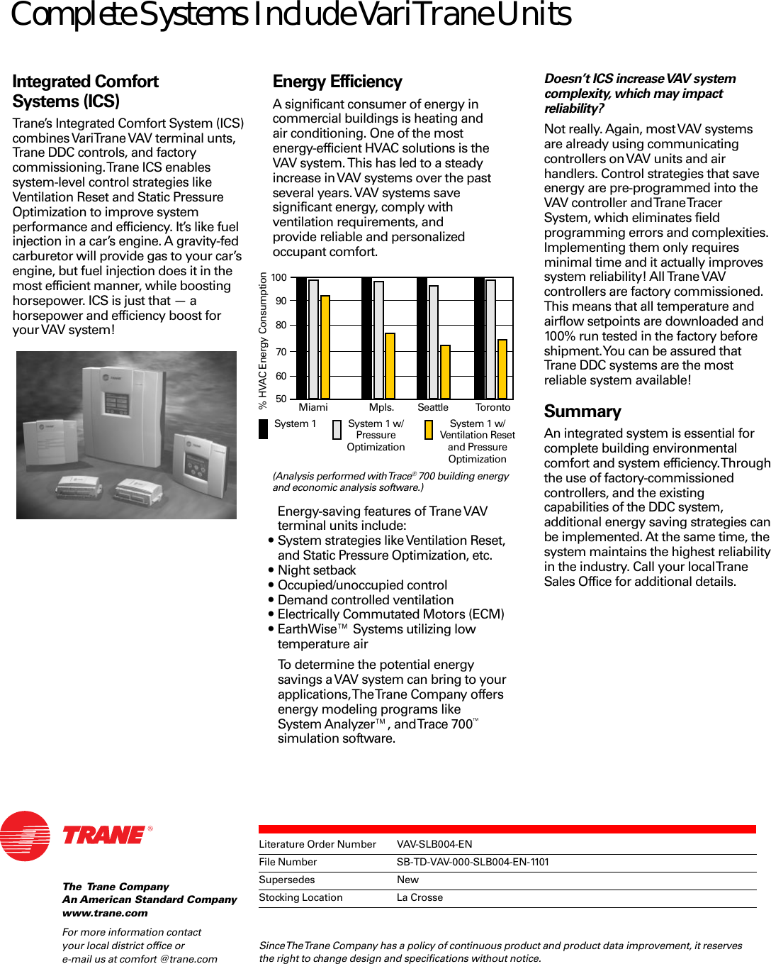 Trane Single Duct Brochure VariTrane Sales Piece 2