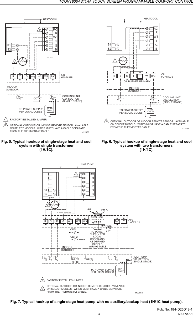 Trane Tcont800As11Aa Users Manual 69 1787 Touch Screen Programmable