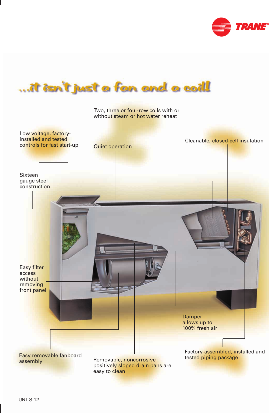 Page 7 of 8 - Trane Trane-Uni-Fan-Coil-And-Force-Flo-Brochure- UNT-S-12 12/01/1998 UniTrane Fan-Coil  Trane-uni-fan-coil-and-force-flo-brochure