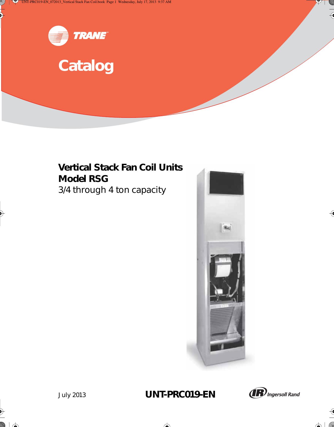 Trane Vertical Stack Fan Coil Catalogue