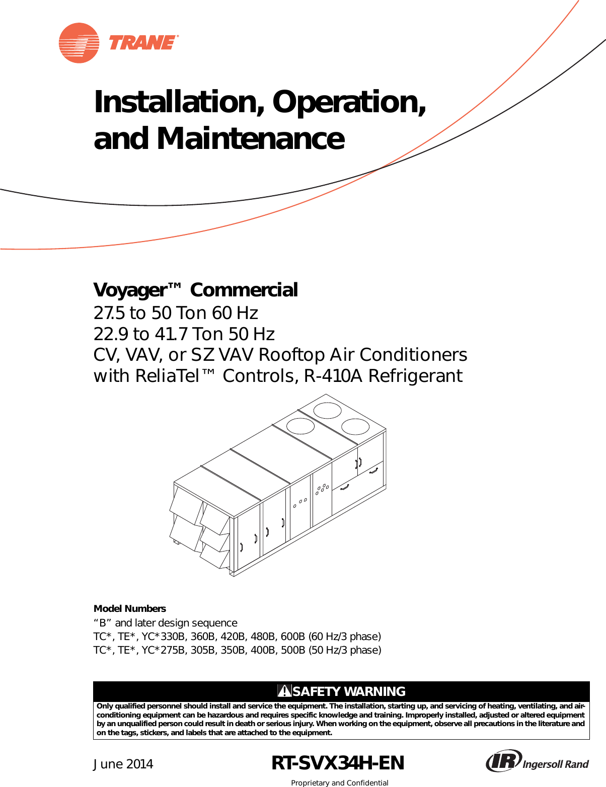 Trane Voyager 3 Wiring Diagram