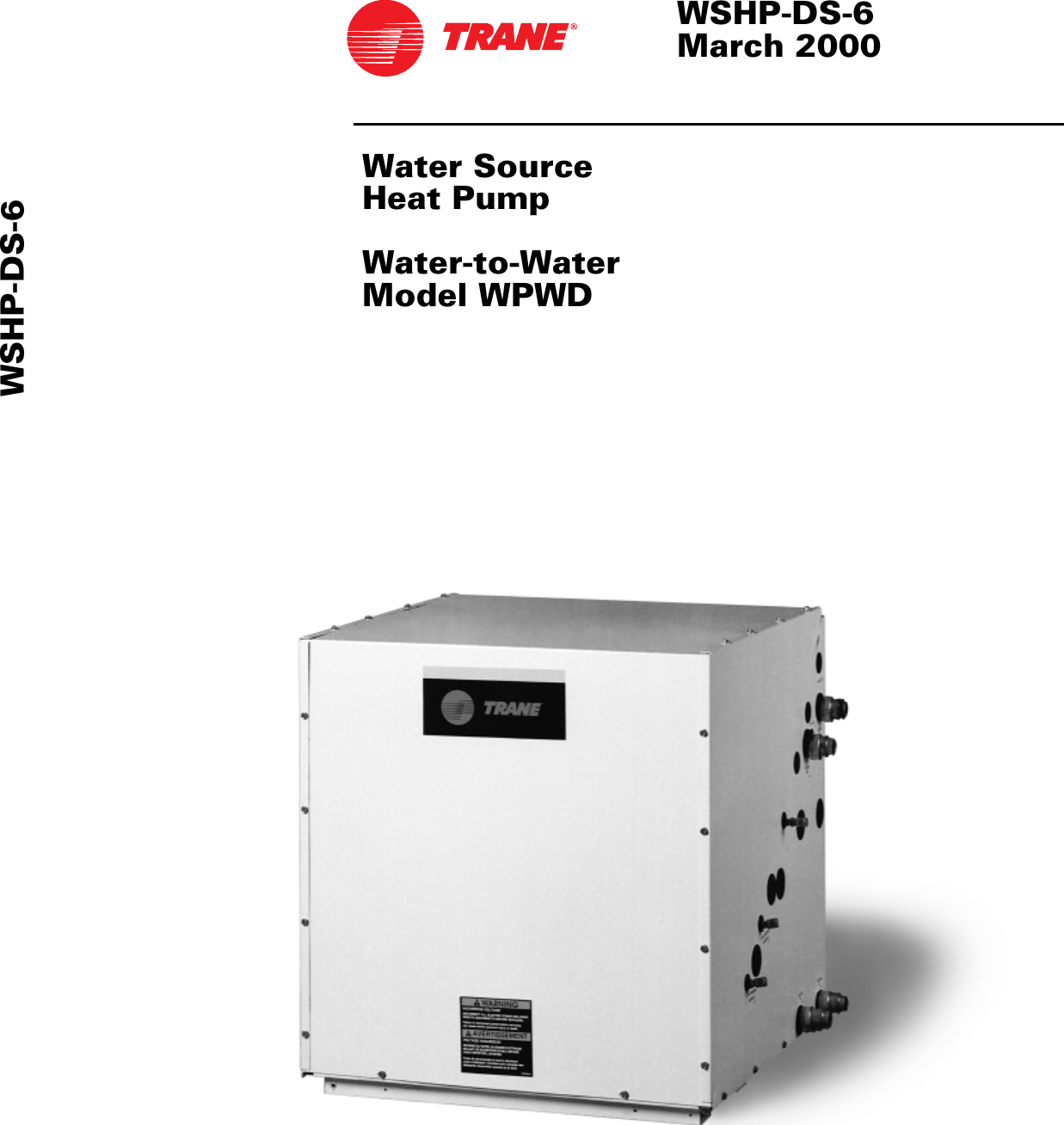 Trane Wshp Ds 6 Users Manual