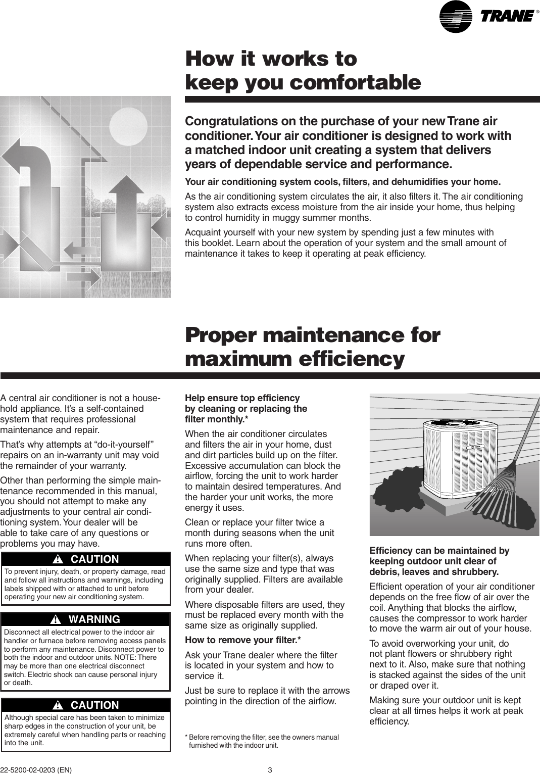 Page 3 of 6 - Trane Trane-Xe1100-Users-Manual- 22_5200_02kit.p65  Trane-xe1100-users-manual
