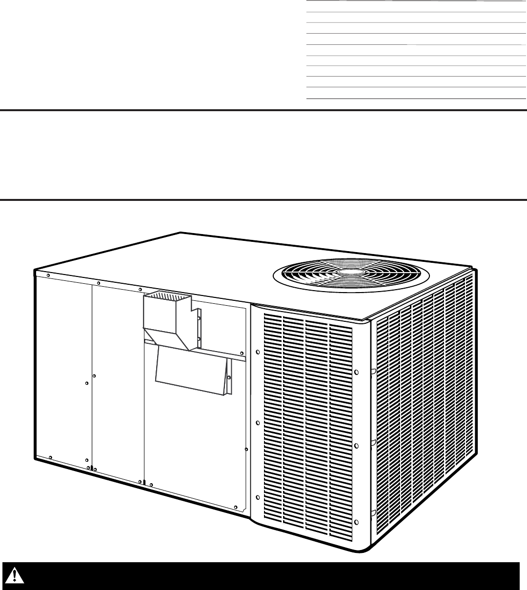 Trane ycc030 manual download