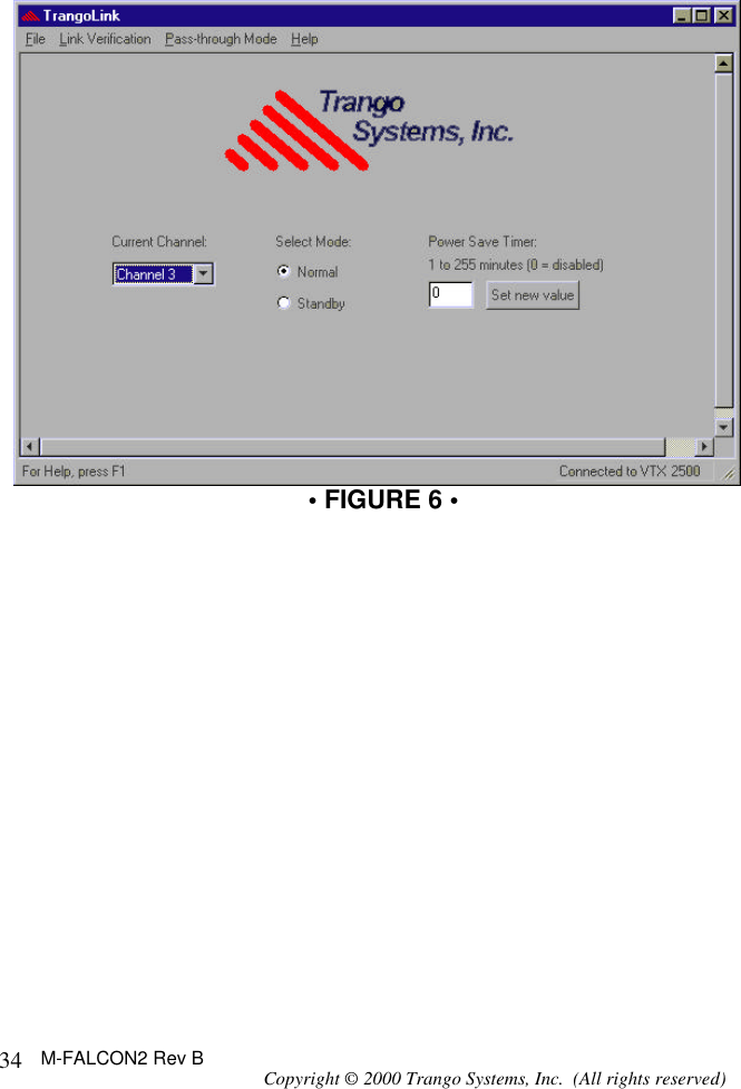 M-FALCON2 Rev B Copyright © 2000 Trango Systems, Inc.  (All rights reserved) 34  • FIGURE 6 • 