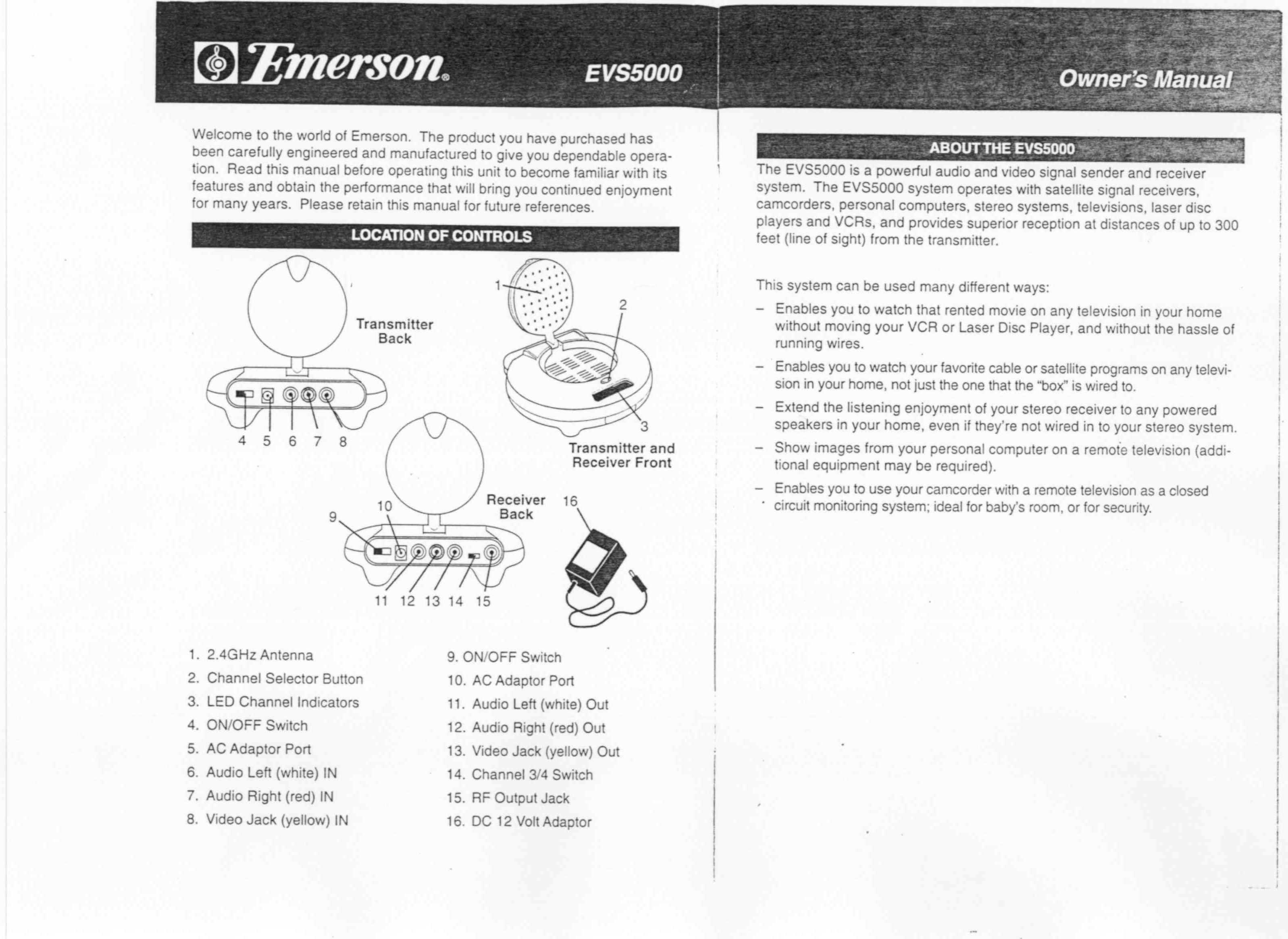 Audio/Video Sender User Manual