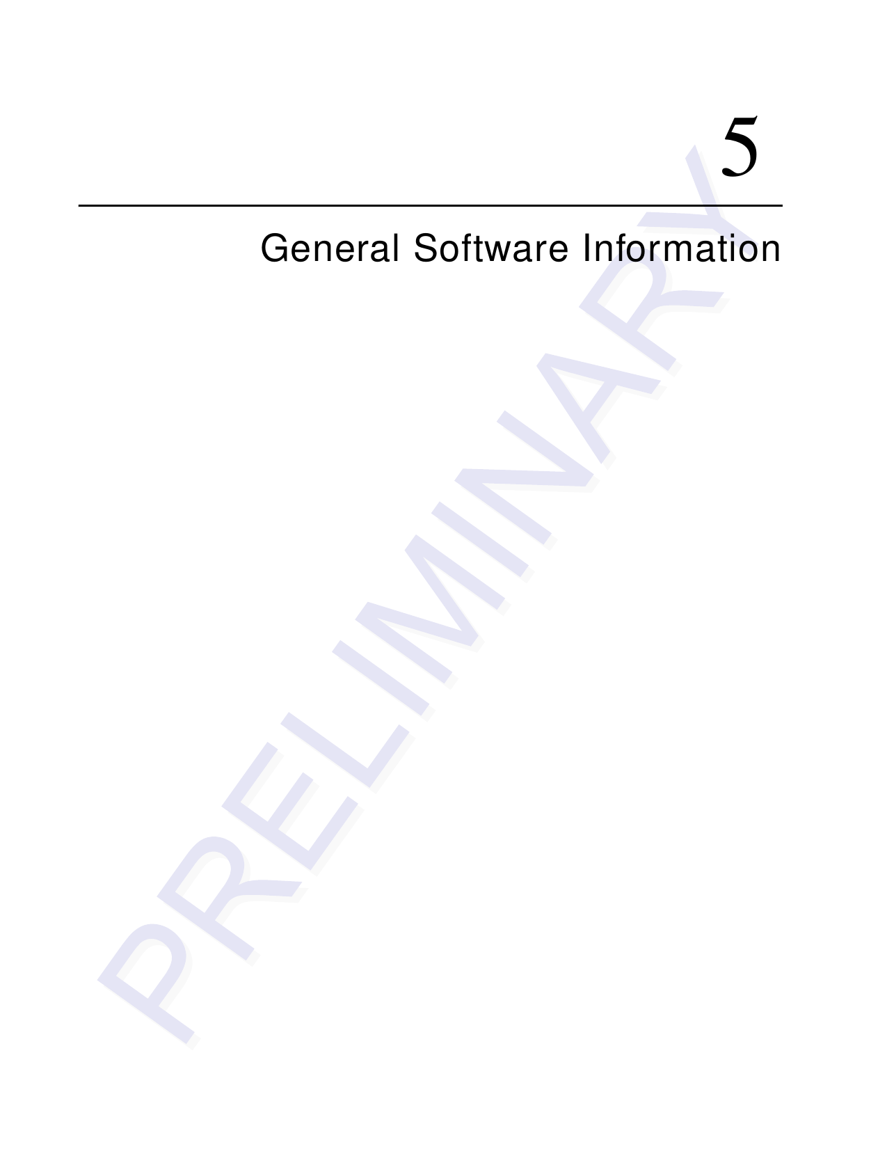 5General Software Information