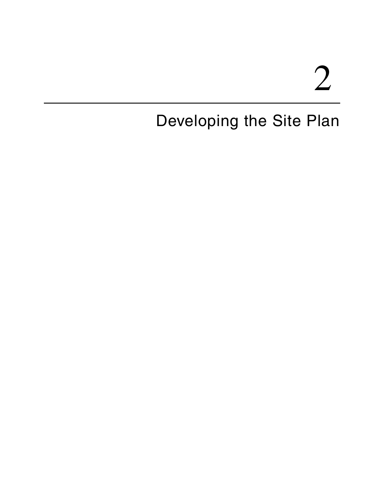 2Developing the Site Plan
