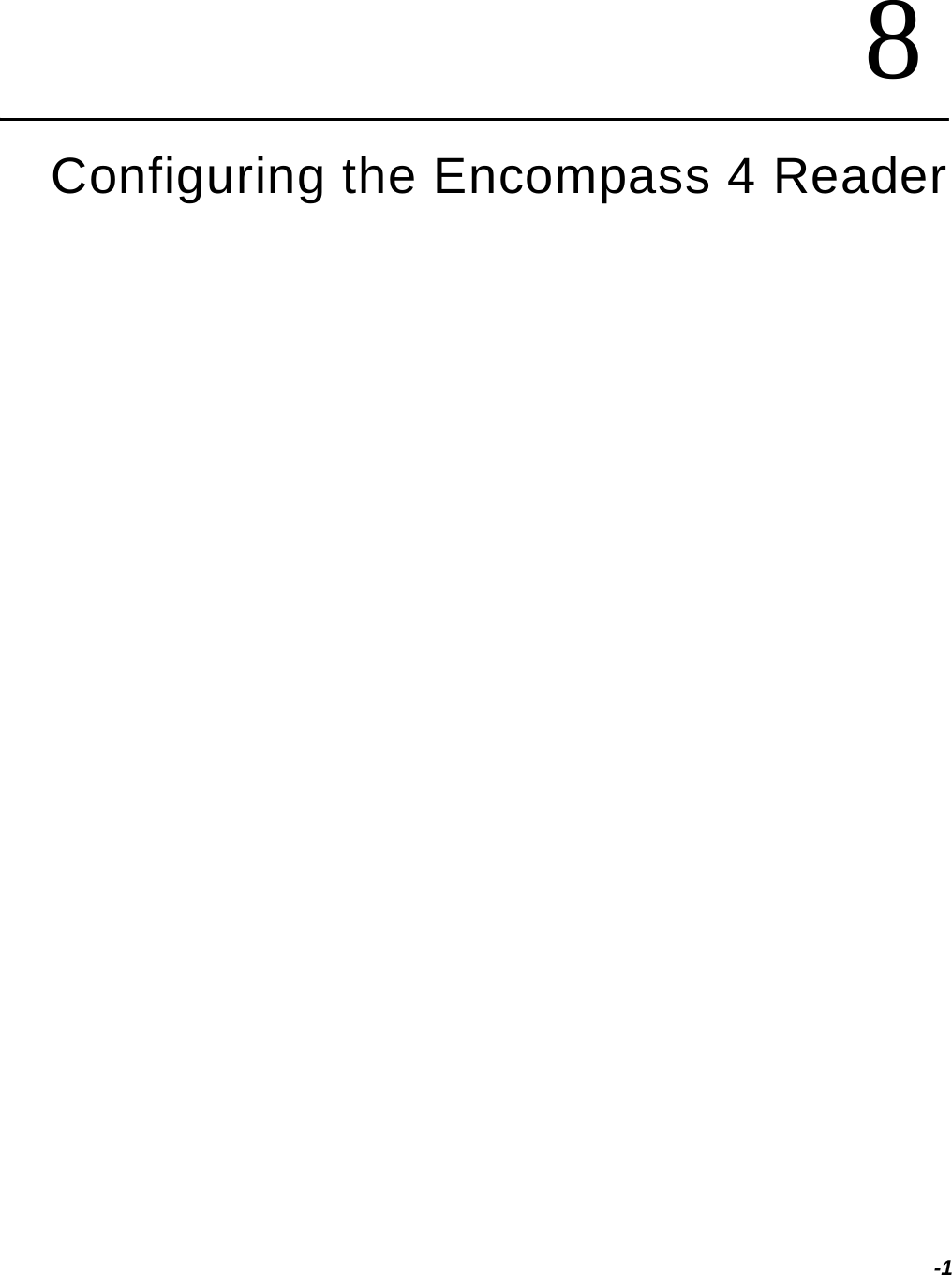 -18Configuring the Encompass 4 Reader 