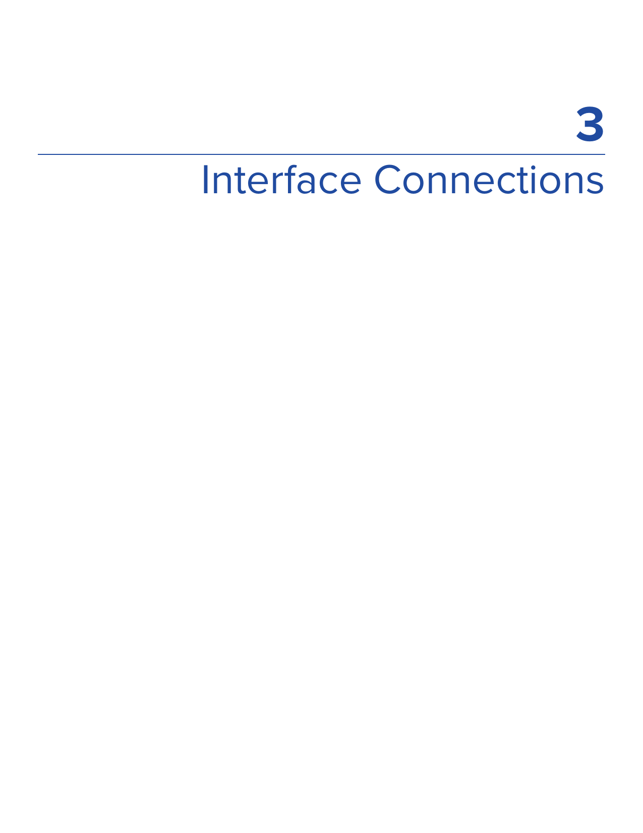 3Interface Connections