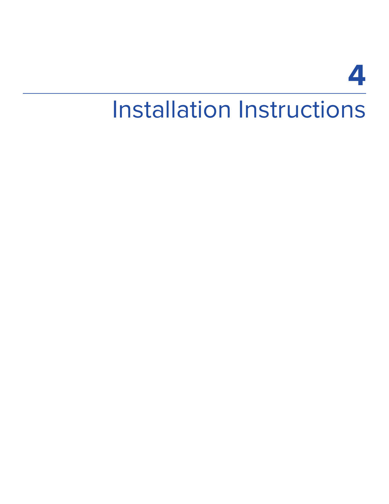 4Installation Instructions