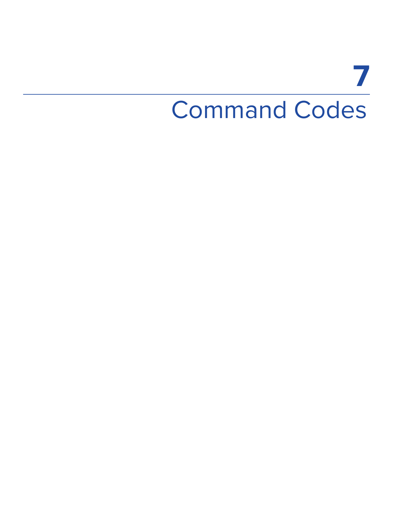 7Command Codes