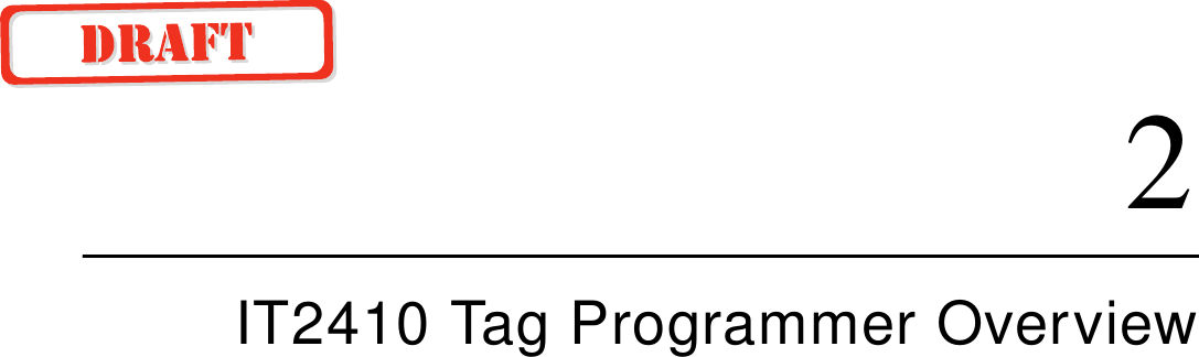 2IT2410 Tag Programmer Overview
