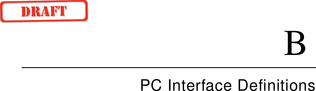BPC Interface Definitions