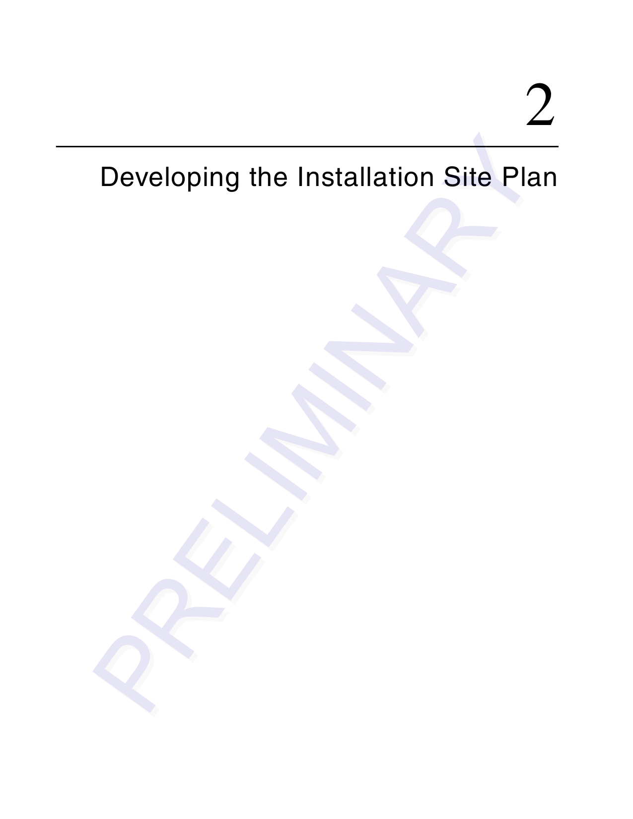 2Developing the Installation Site Plan