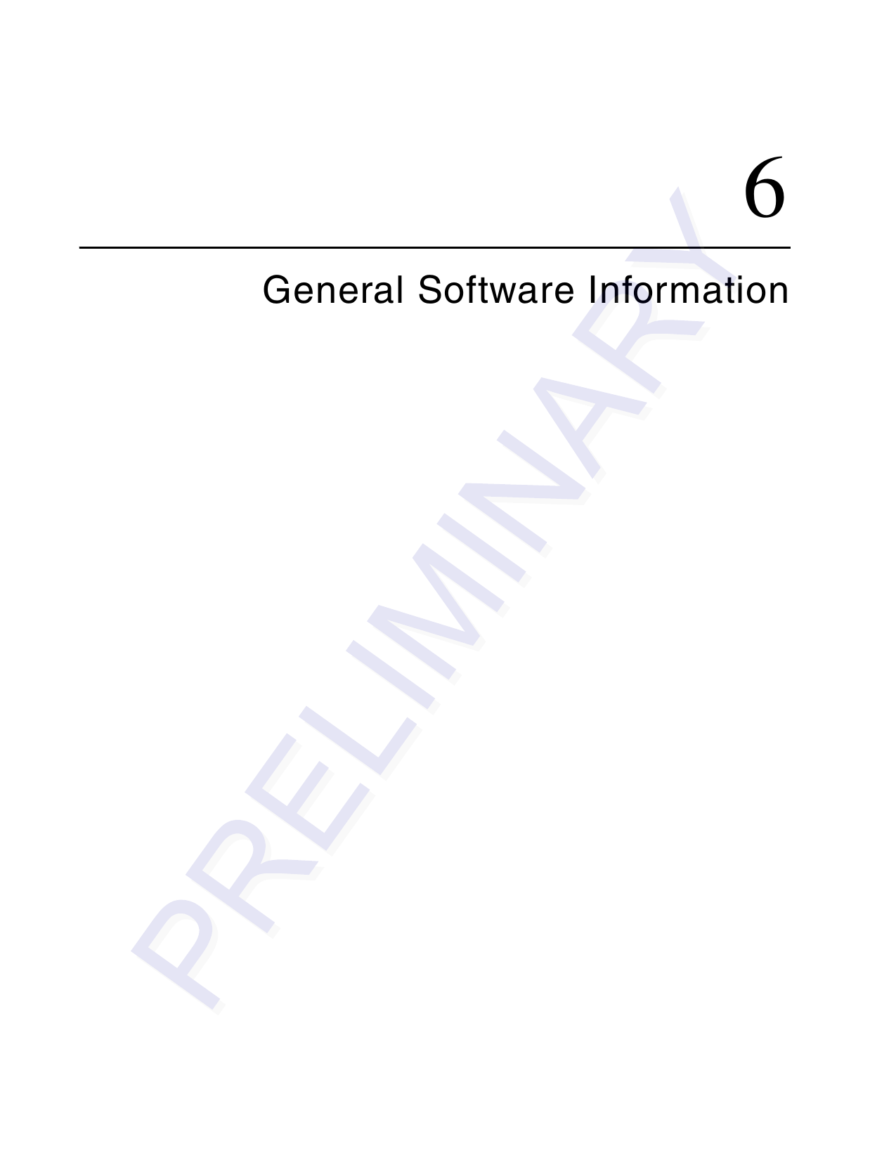 6General Software Information