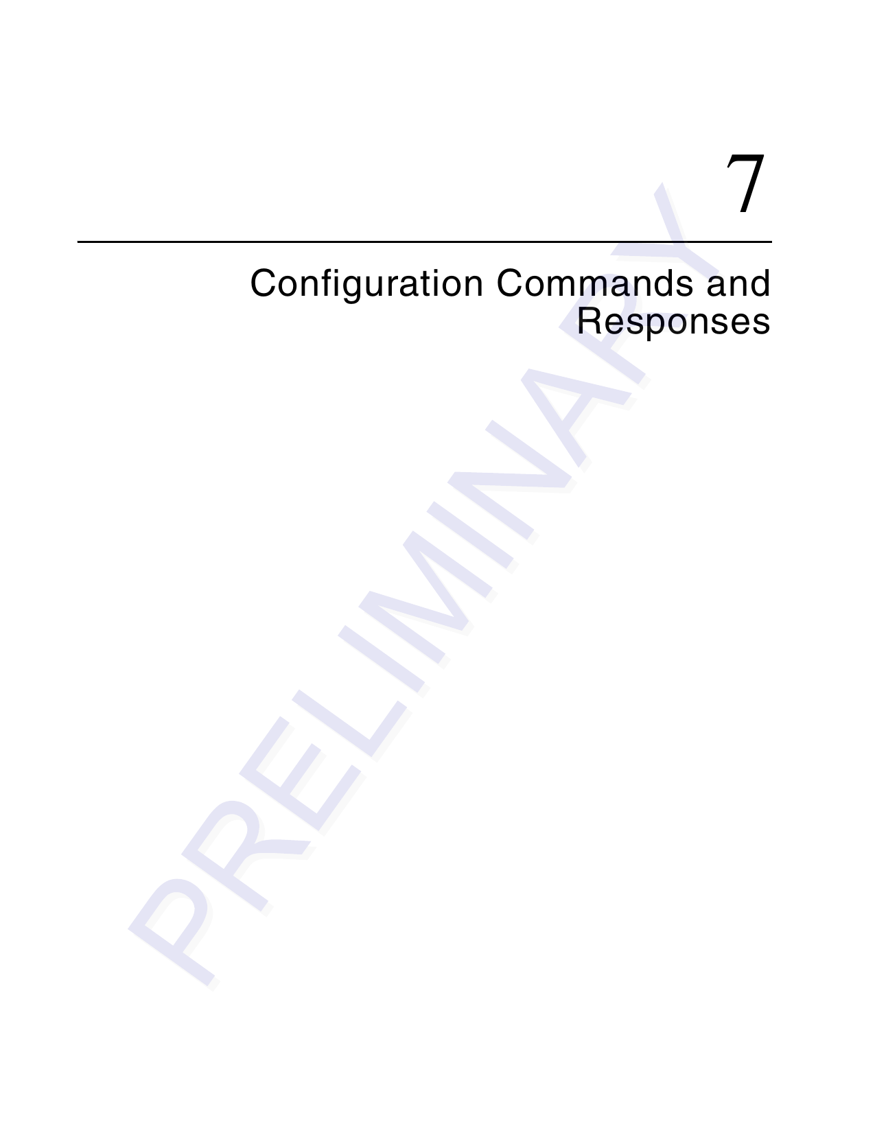 7Configuration Commands and Responses