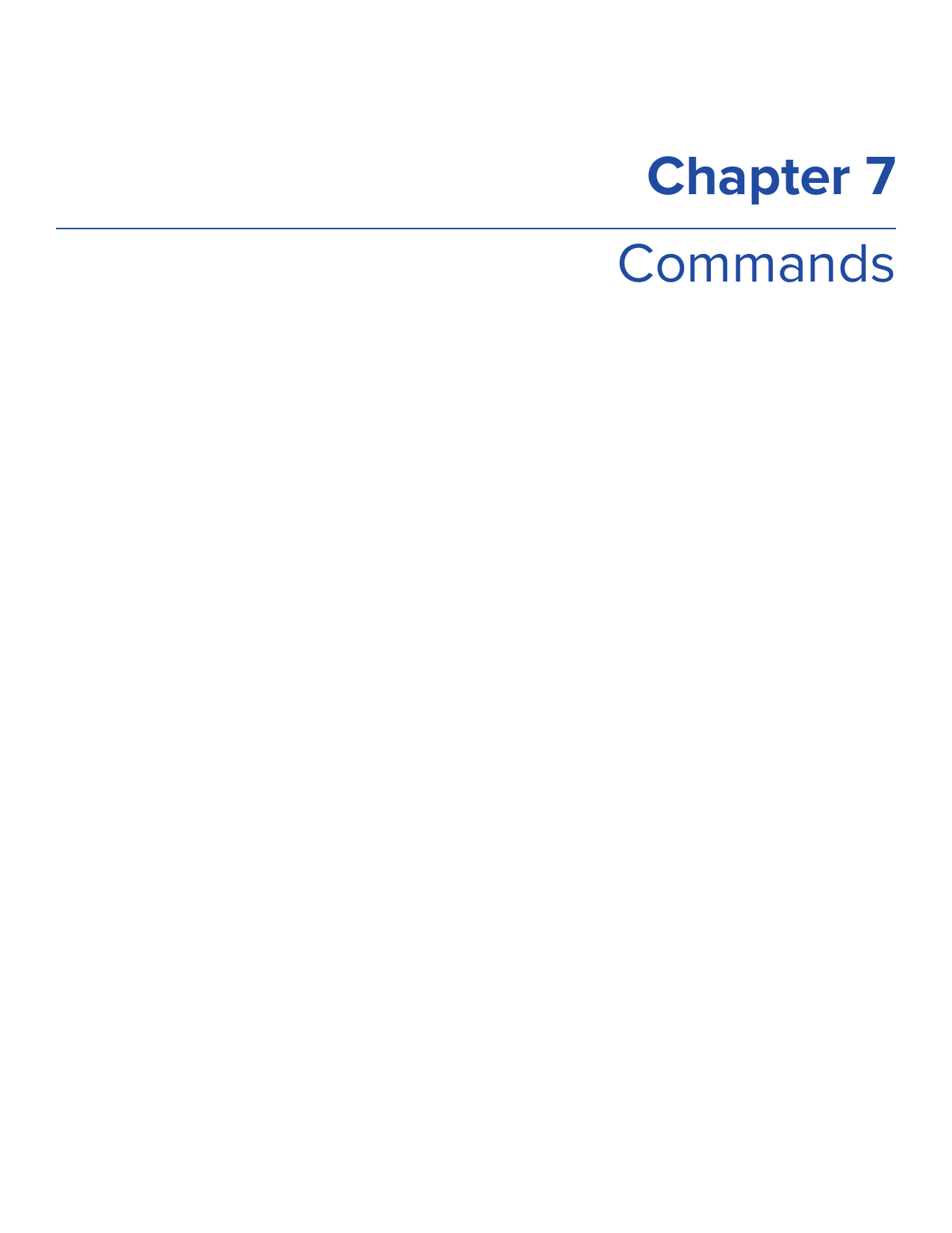  Chapter 7Commands