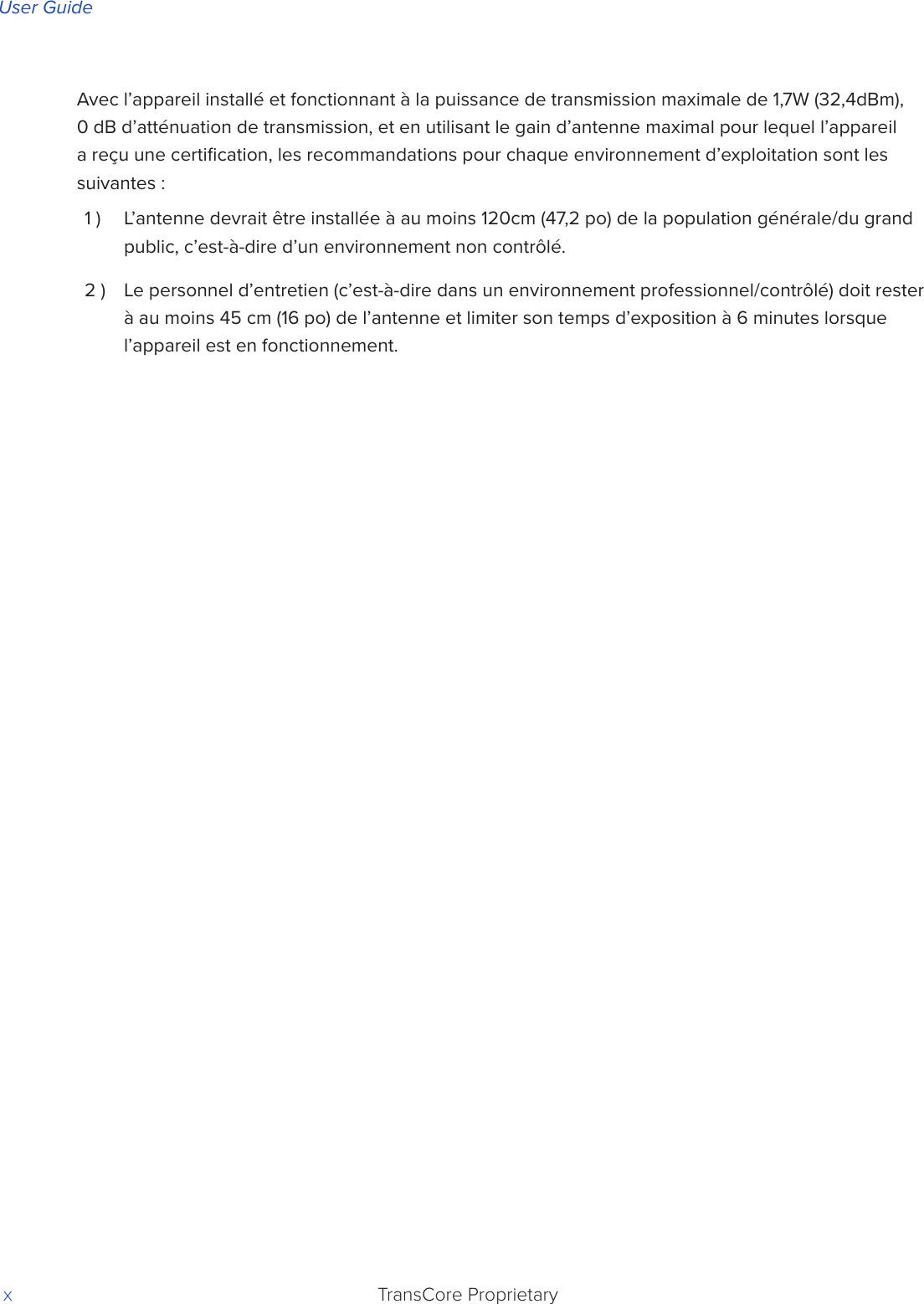Page 10 of TransCore MPRXV1 Multiprotocol Reader Extreme User Manual A1422E Cover X5a