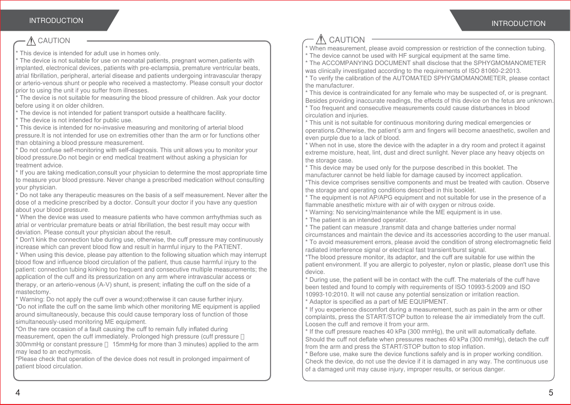 Page 4 of Transtek Medical Electronics TMB1583BS Blood Pressure Monitor User Manual TMB 1490 BT  CE                    2015 1 7       