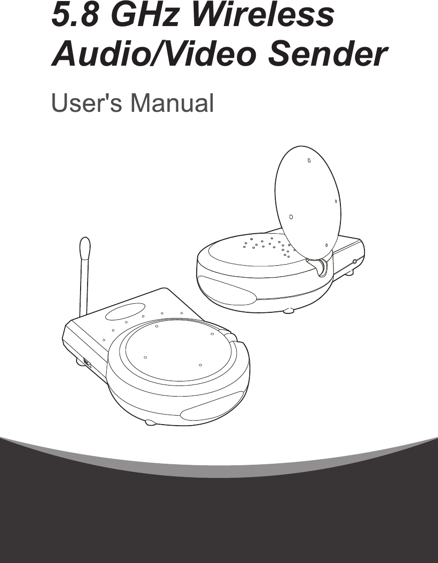 5.8 GHz Wireless Audio/Video Sender