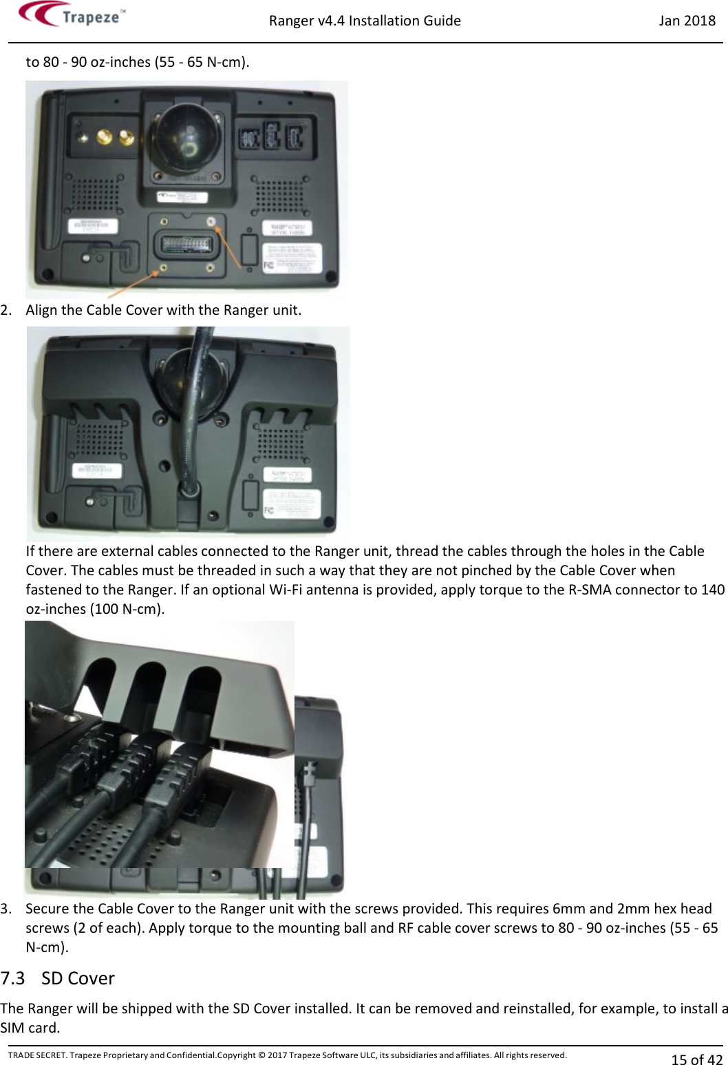 Page 14 of Trapeze Software Group RAN45728A Rugged and compact vehicular computer User Manual 