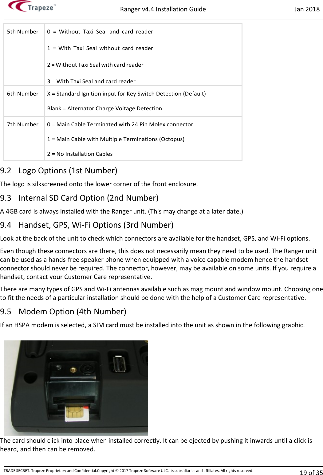 Page 18 of Trapeze Software Group RAN45728A Rugged and compact vehicular computer User Manual 