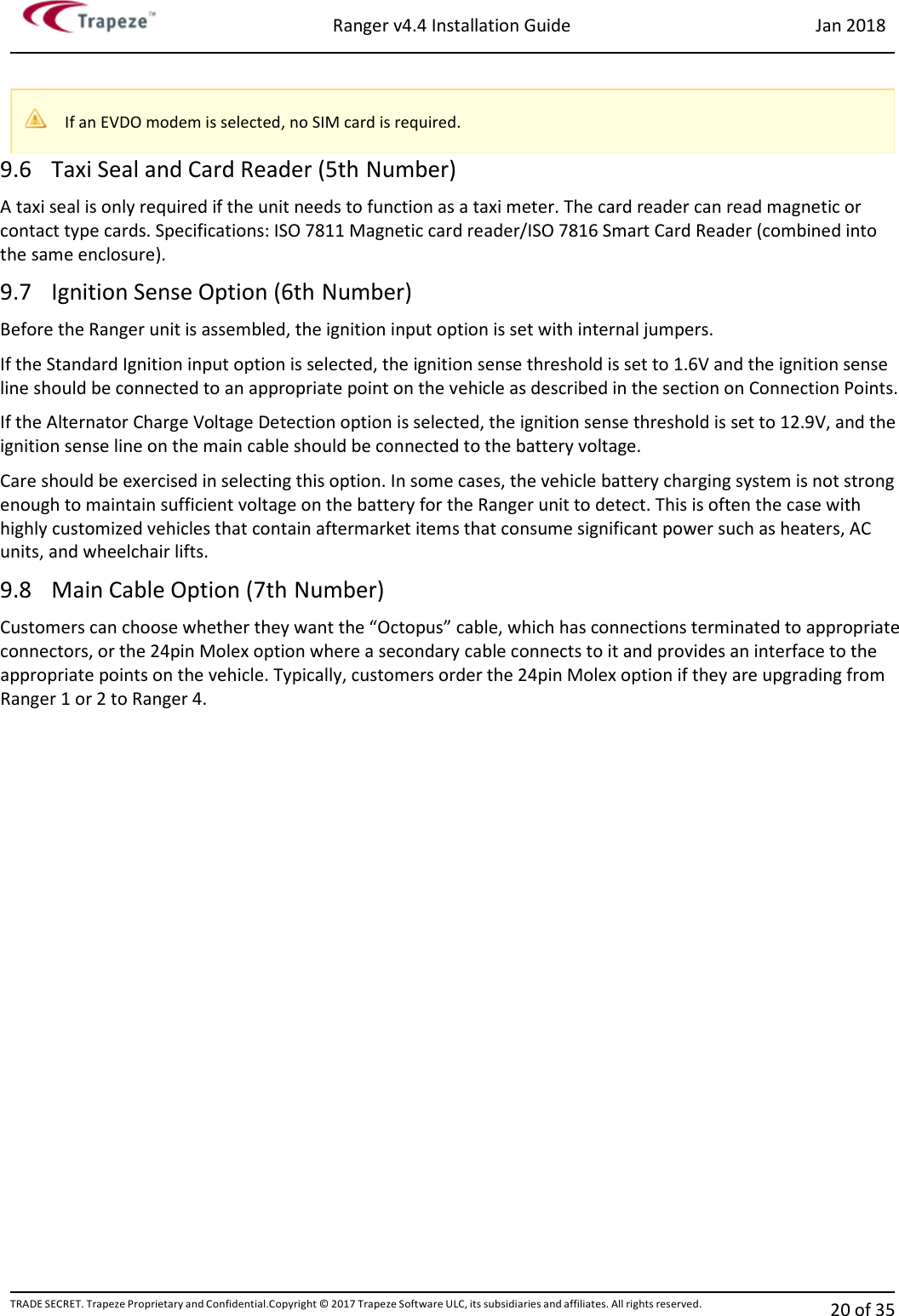 Page 19 of Trapeze Software Group RAN45728A Rugged and compact vehicular computer User Manual 