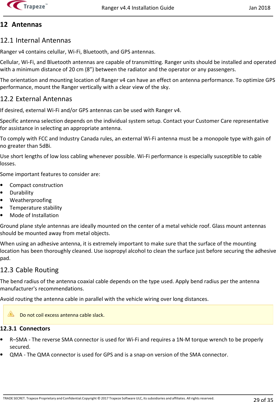 Page 28 of Trapeze Software Group RAN45728A Rugged and compact vehicular computer User Manual 