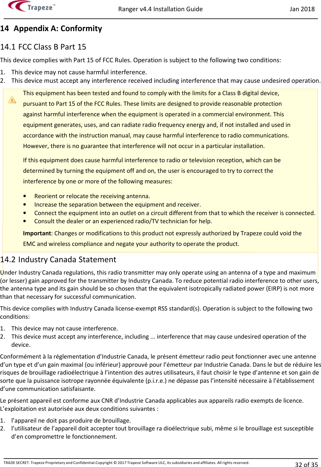 Page 31 of Trapeze Software Group RAN45728A Rugged and compact vehicular computer User Manual 