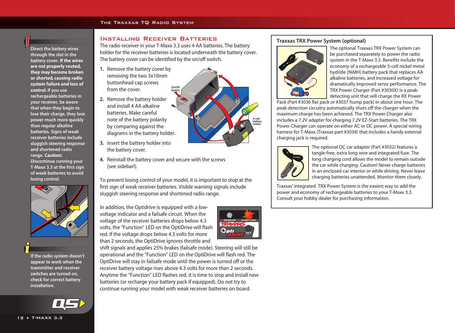 Page 4 of 9 - Traxxas Traxxas-Traxxas-Universal-Remote-Tq-3-Users-Manual- T-Maxx 3.3 Owners Manual  Traxxas-traxxas-universal-remote-tq-3-users-manual