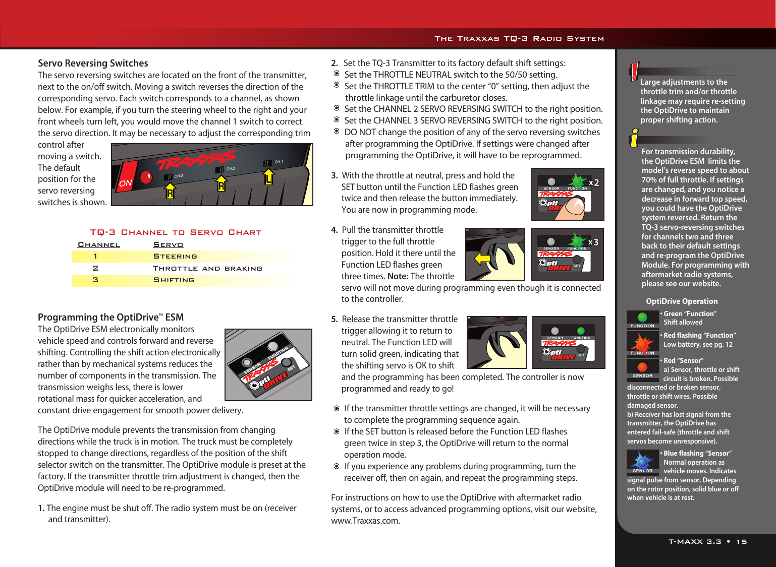 Page 7 of 9 - Traxxas Traxxas-Traxxas-Universal-Remote-Tq-3-Users-Manual- T-Maxx 3.3 Owners Manual  Traxxas-traxxas-universal-remote-tq-3-users-manual