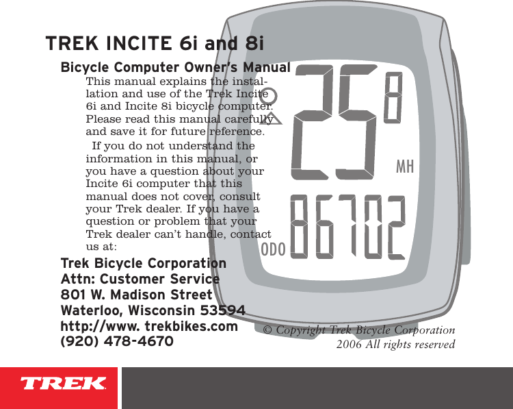 trek incite 6i