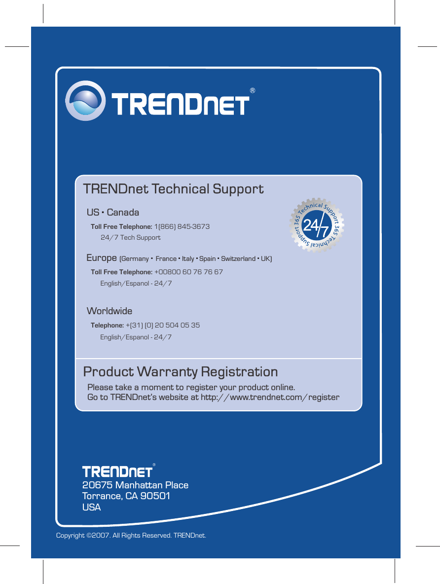 Page 12 of 12 - Trendnet Trendnet-Tv-Ip110W-Users-Manual- EN_Web_QIG_TV-IP110_110W  Trendnet-tv-ip110w-users-manual