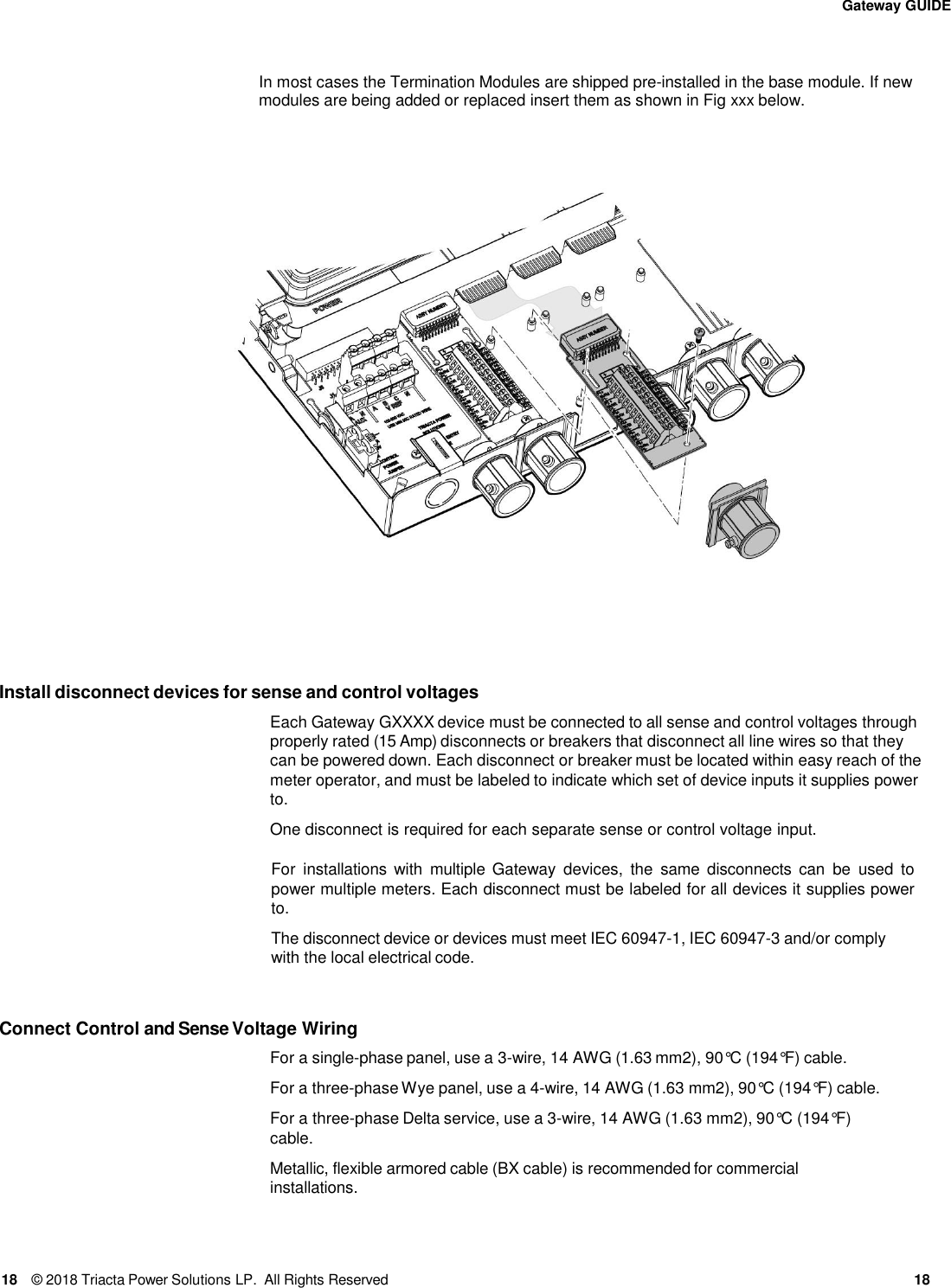 Page 18 of Triacta Power Solutions LP GATEWAY Modular High Density Meter and Pulse Collector User Manual 
