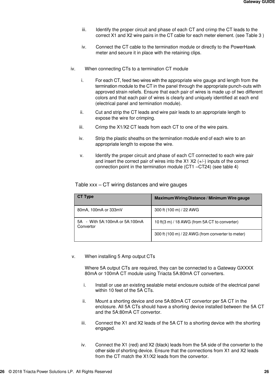 Page 26 of Triacta Power Solutions LP GATEWAY Modular High Density Meter and Pulse Collector User Manual 