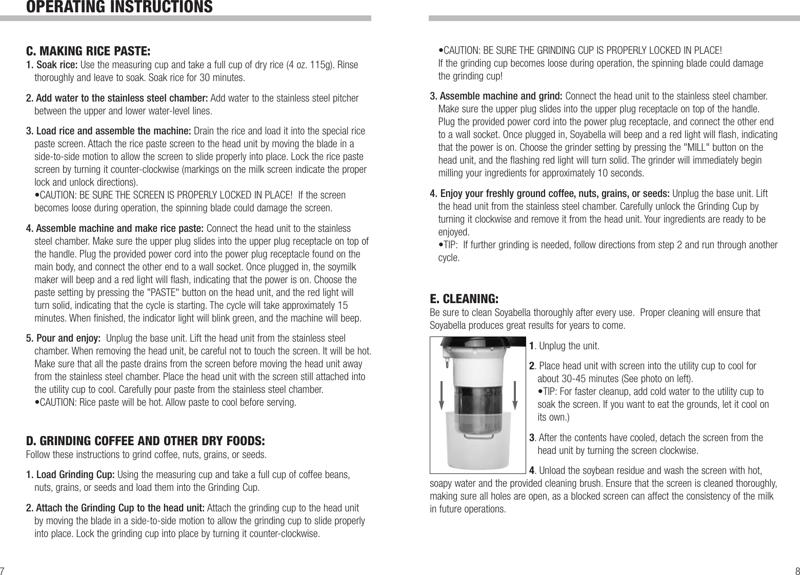 Page 5 of 10 - Tribest Tribest-Soyabella-Sb-130-Users-Manual- Soyabella Manual ( SB-130)  Tribest-soyabella-sb-130-users-manual