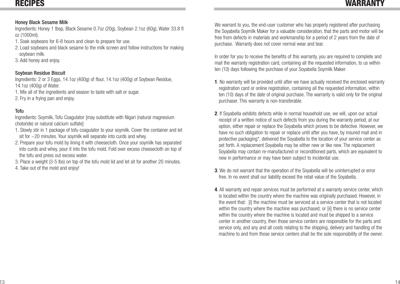 Page 8 of 10 - Tribest Tribest-Soyabella-Sb-130-Users-Manual- Soyabella Manual ( SB-130)  Tribest-soyabella-sb-130-users-manual