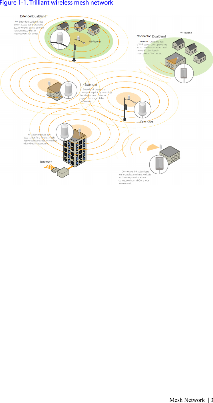 Mesh Network | 3Figure 1-1. Trilliant wireless mesh network