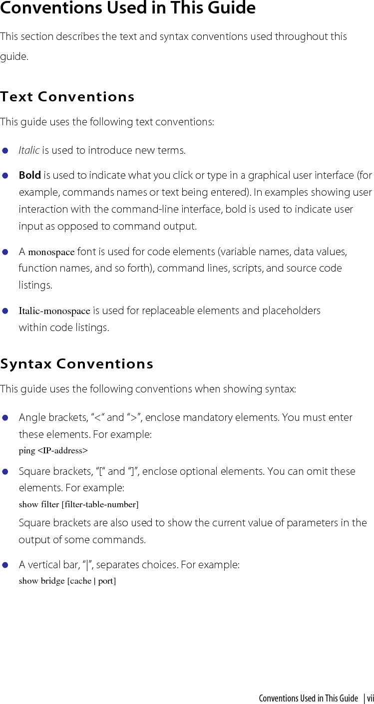 viii  |     About This Guide