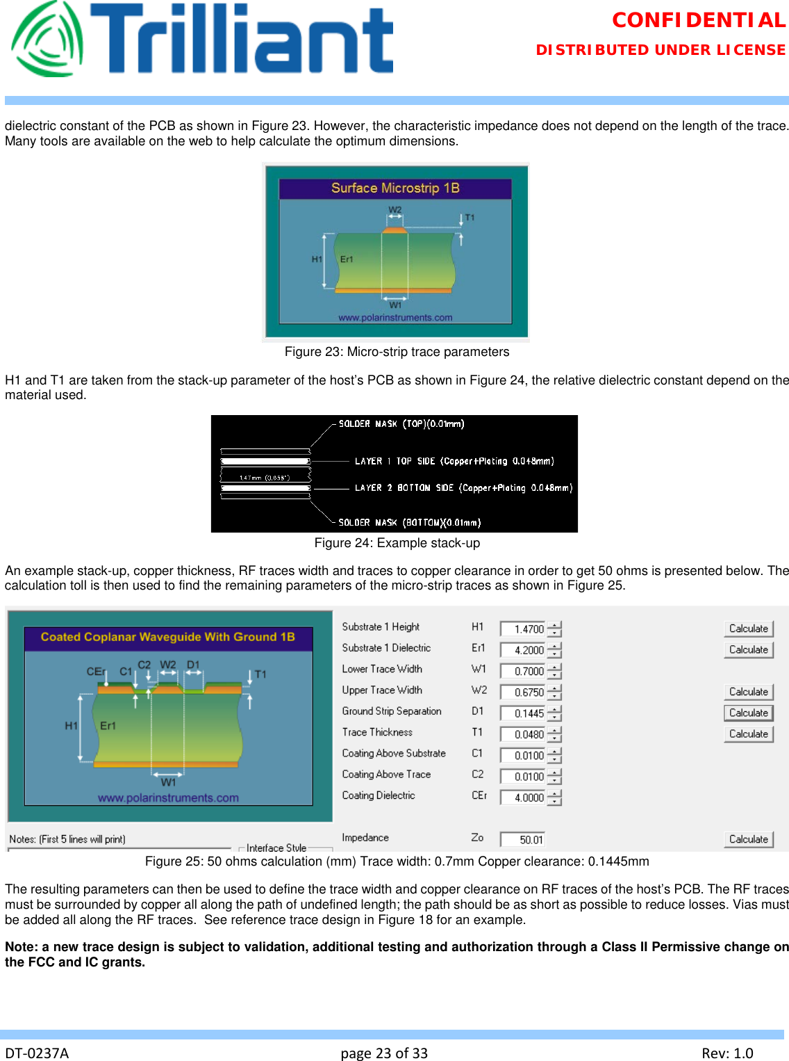 Page 23 of Trilliant Networks OSDI4W1 2.4 GHz Digitally modulated transmitter User Manual Usermanual