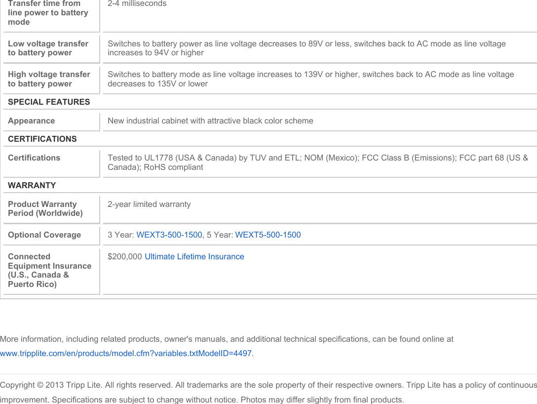 Page 4 of 4 - Tripp-Lite Tripp-Lite-G1000Ub-Users-Manual-  Tripp-lite-g1000ub-users-manual