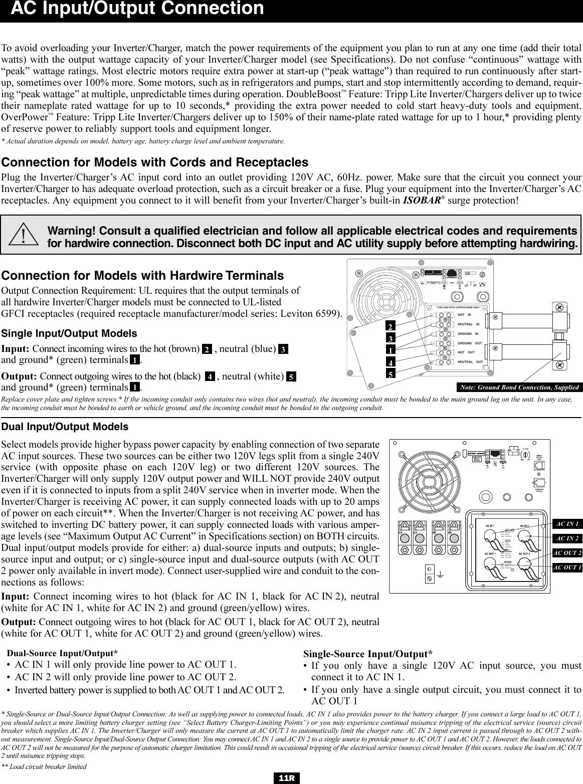 Page 11 of 12 - Tripp-Lite Tripp-Lite-Powerverter-200510095-Users-Manual- 200510095 93-2144 RV Inverter-Charger Owner's Manual Revision  Tripp-lite-powerverter-200510095-users-manual