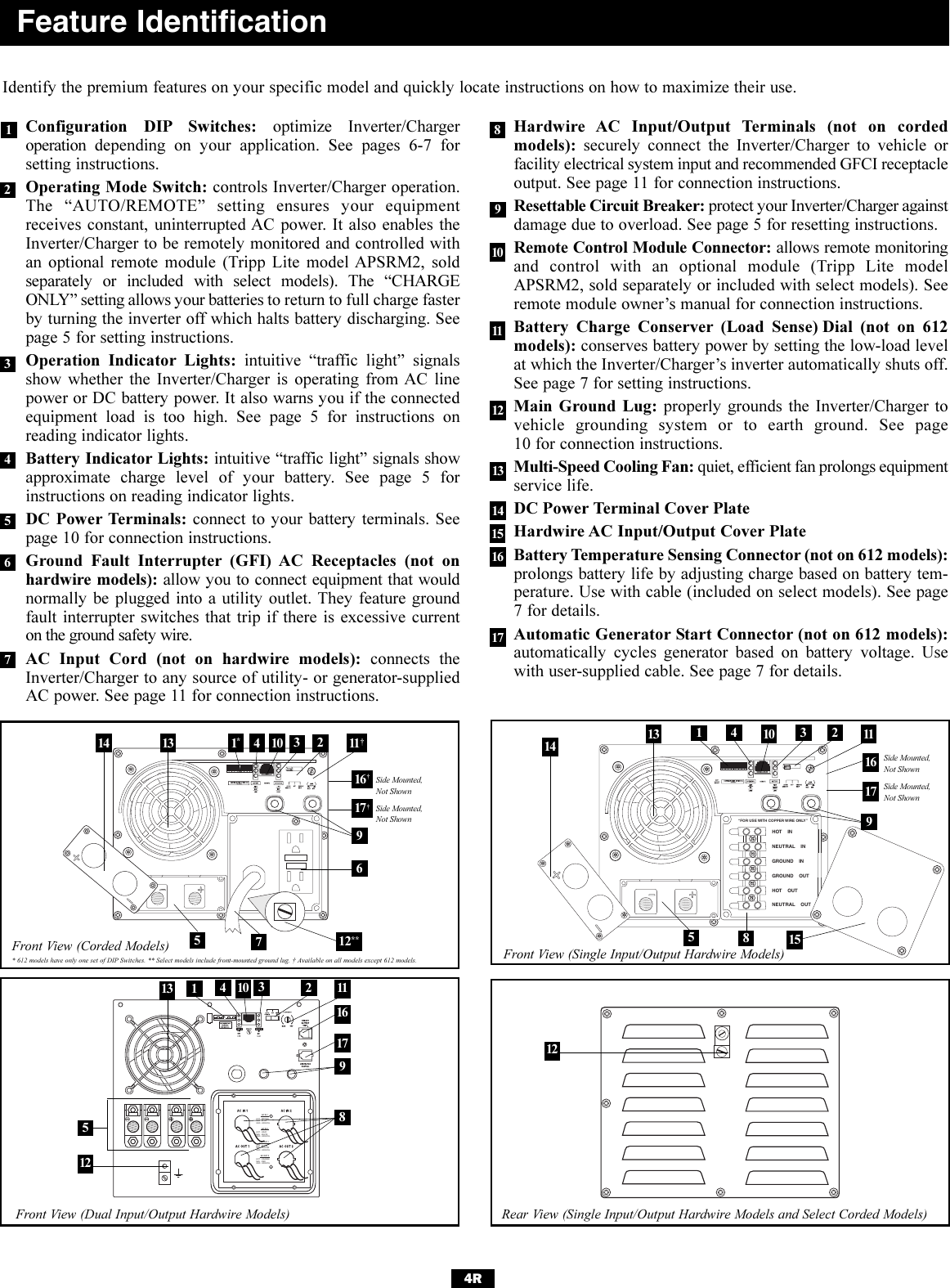 Page 4 of 12 - Tripp-Lite Tripp-Lite-Powerverter-200510095-Users-Manual- 200510095 93-2144 RV Inverter-Charger Owner's Manual Revision  Tripp-lite-powerverter-200510095-users-manual