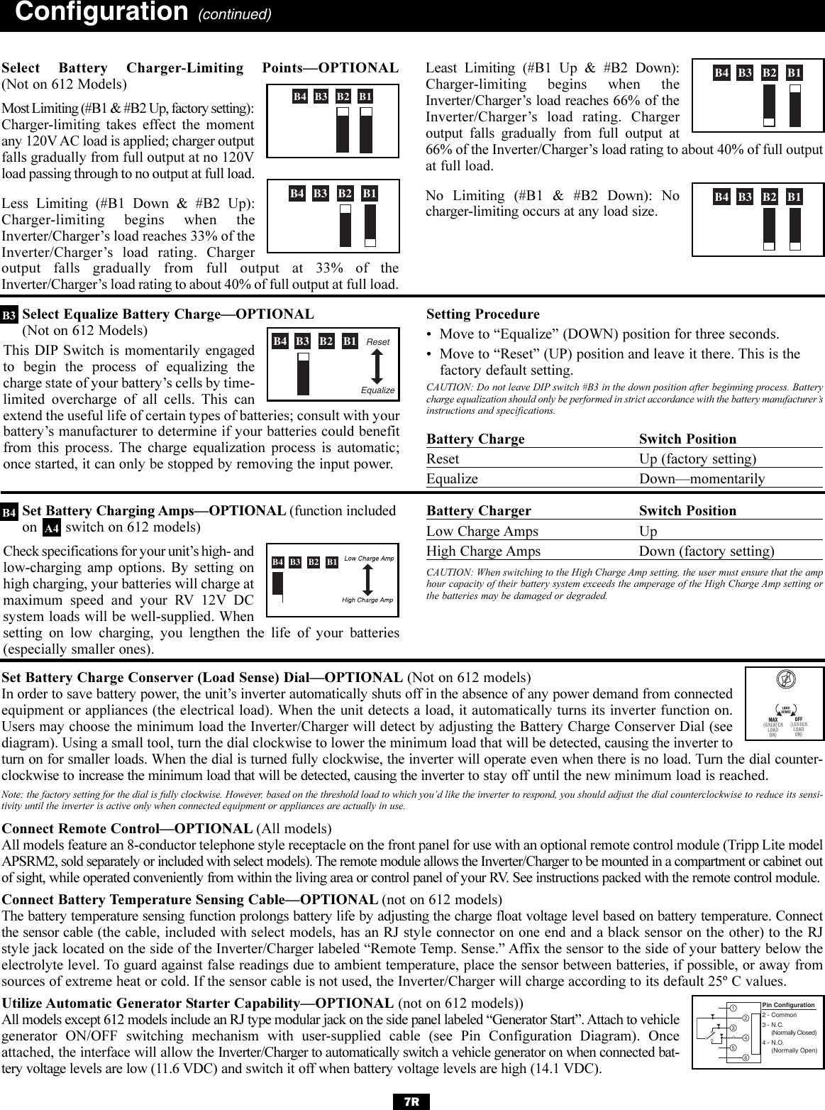 Page 7 of 12 - Tripp-Lite Tripp-Lite-Powerverter-200510095-Users-Manual- 200510095 93-2144 RV Inverter-Charger Owner's Manual Revision  Tripp-lite-powerverter-200510095-users-manual